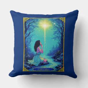 Tarot Card Illustration, Der Star Kissen