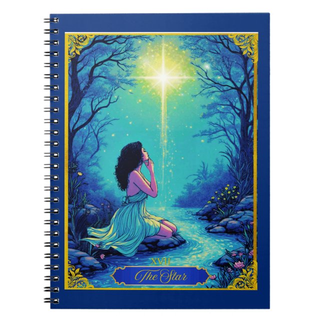 Tarot Card Illustration, Der Star Notizblock (Vorderseite)