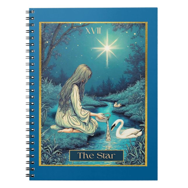 Tarot Card Illustration, Der Star Notizblock (Vorderseite)