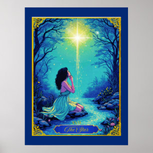Tarot Card Illustration, Der Star Poster