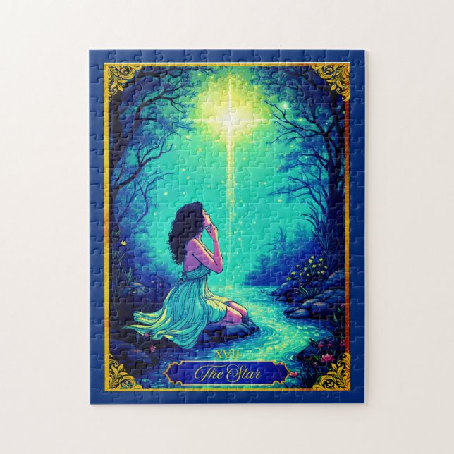 Tarot Card Illustration, Der Star Puzzle (Vertikal)