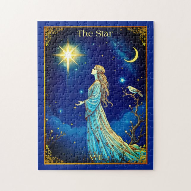 Tarot Card Illustration, Der Star Puzzle (Vertikal)