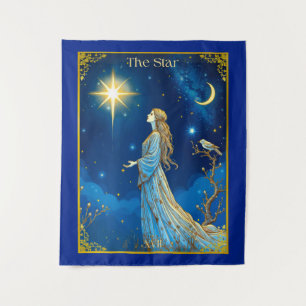 Tarot Card Illustration, Der Star Wandteppich