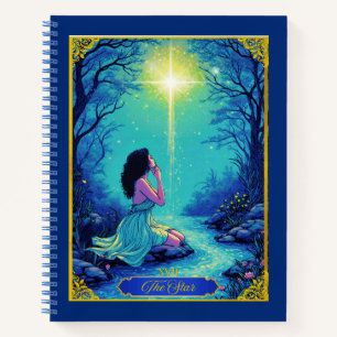 Tarot Card Illustration, The Star Journal Notizbuch