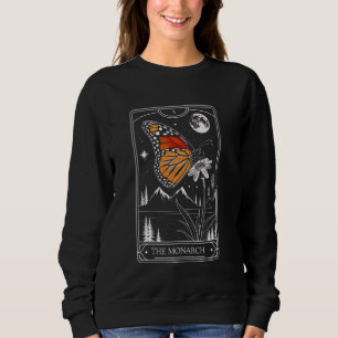 Tarot Card Monarch Butterfly Blume Monument Sweatshirt
