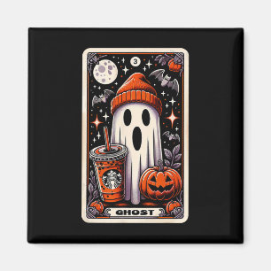 Tarot Card Niedlich Ghost Spooky Saison Kürbislate Magnet