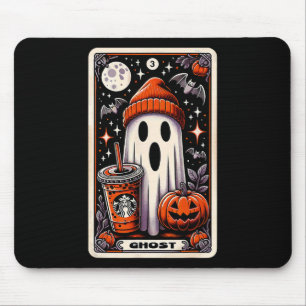 Tarot Card Niedlich Ghost Spooky Saison Kürbislate Mousepad