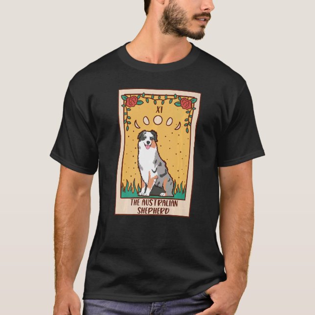 Tarot Card Occult Magic Occultism Dog Australian T-Shirt (Vorderseite)