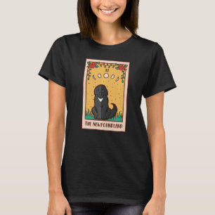 Tarot Card Occult Magic Occultism Dog Newfundlan T-Shirt