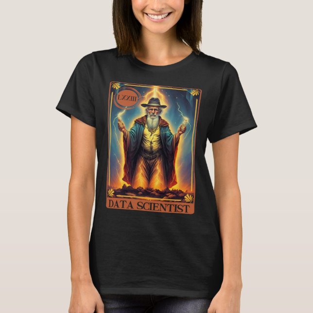 Tarot Card of Data Scientist T-Shirt (Vorderseite)
