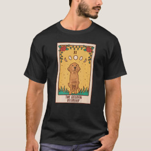 Tarot Card Okkultistischer Okkultismus Hund Golden T-Shirt