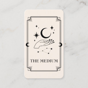 Tarot Card Psychische Medium Celestie Visitenkarte