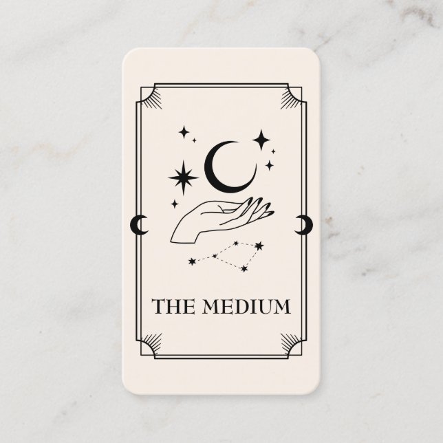 Tarot Card Psychische Medium Celestie Visitenkarte (Vorderseite)