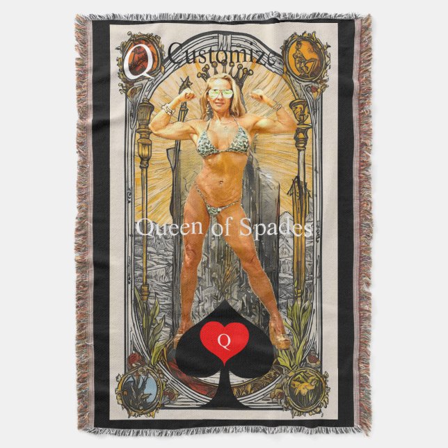 Tarot Card Queen of Spades Thunder_Cove Decke (Vorderseite Vertikal)
