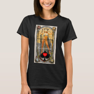 Tarot Card Queen of Spades Thunder_Cove T-Shirt