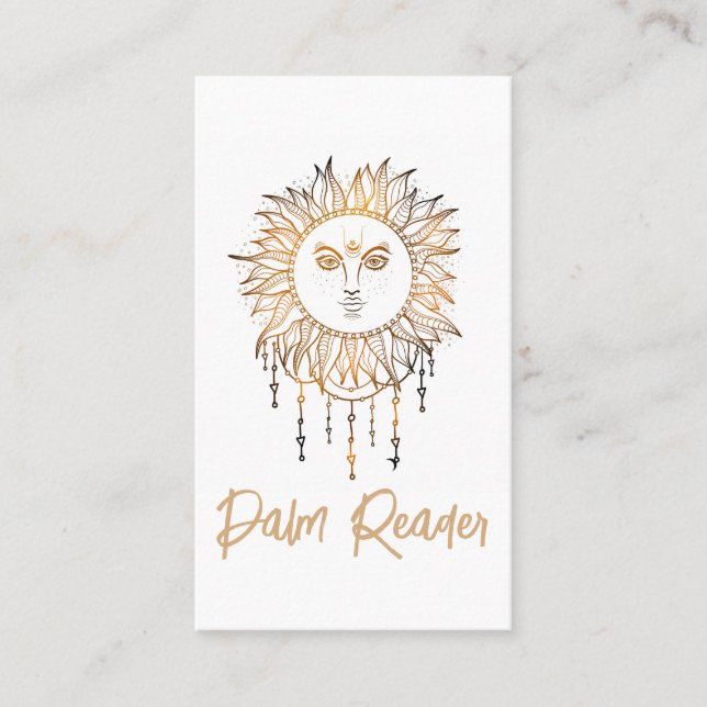 Tarot Card Reader Psychische Palme Lesen Visitenkarte (Vorderseite)