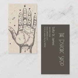 Tarot Card Reader Psychische Palme Lesen Visitenkarte