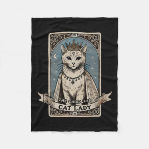 Tarot Card Shirt Kinderlose Katze Lady Shirt Absti Fleecedecke