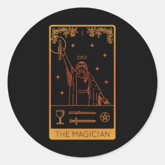 Tarot-Card-Shirts für Frauen okkultieren den Magie Runder Aufkleber