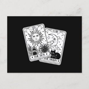 Tarot Card Sin and Moon Postkarte