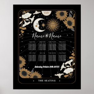 Tarot Card Tabelle 8 Sitzplan Hochzeitssonne Poster