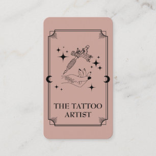Tarot Card Tattoo Artist Celestist Business Card Visitenkarte