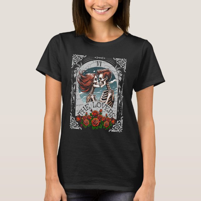 Tarot Card The Lovers T-Shirt (Vorderseite)