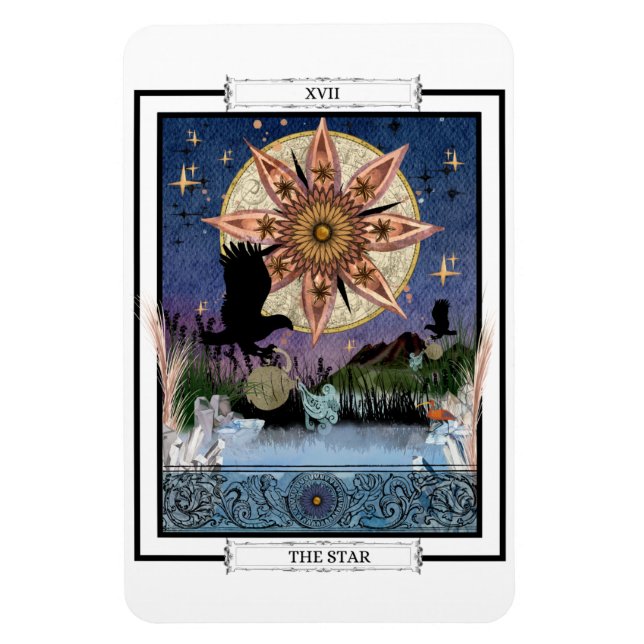 Tarot Card "The Star" Magnet (Vertikal)