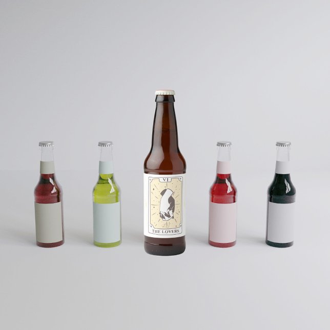 Tarot Cards | BRAUTPARTY | Hochzeit | Neutrale Bierflaschenetikett (Von Creator hochgeladen)