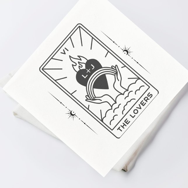 Tarot Cards | BRAUTPARTY | Hochzeit | Tarot B+W Serviette (Von Creator hochgeladen)