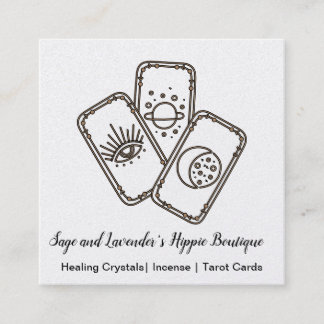 Tarot Cards Quadratische Visitenkarte
