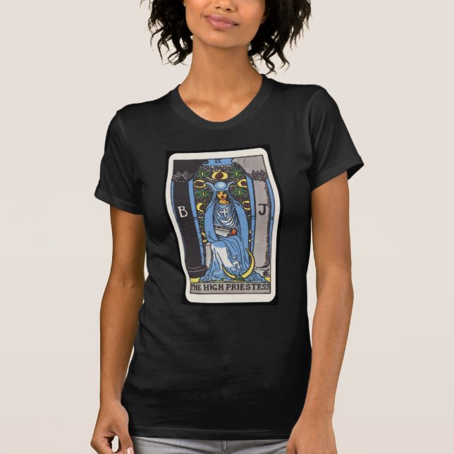 Tarot: Das Hohepriesterin T-Shirt (Vorderseite)