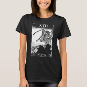 Tarot Death Card Skelett Skelett Skull Horror Knoc T-Shirt
