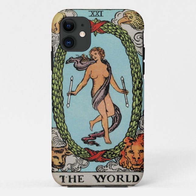 Tarot der Weltkasten Case-Mate iPhone Hülle (Rückseite)