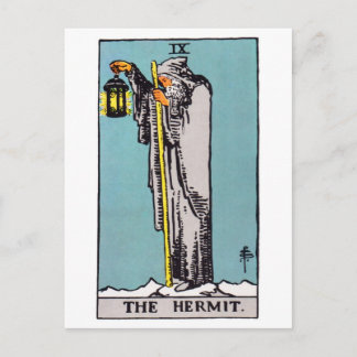 Tarot-Einsiedler Postkarte