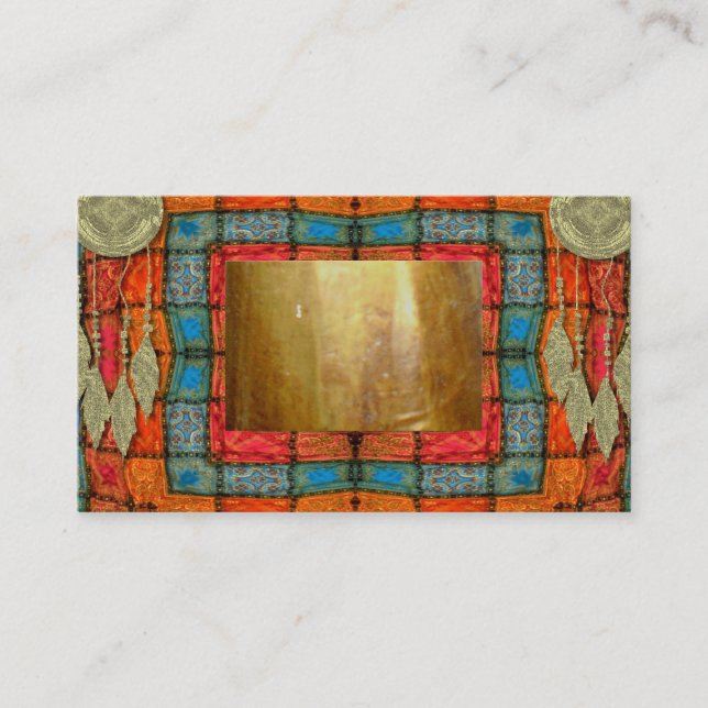 Tarot-Feder-Sinti und Roma-psychisches Visitenkarte (Vorderseite)