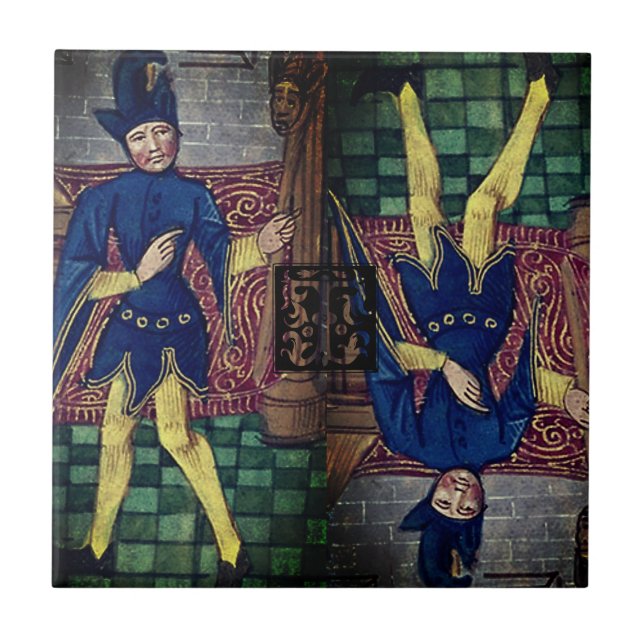 Tarot Fool Major Arcana Nach unten Fliese (Vorderseite)
