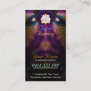 Tarot Fraktal Fantasy Business Card Visitenkarte