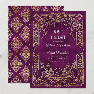 Tarot-Halloween-Gotik-Hochzeit Save The Date