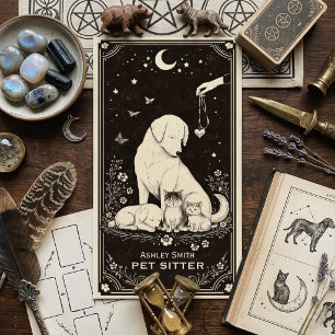 Tarot Haustiersitter Zellular Boho Visitenkarte