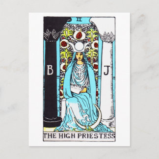 Tarot-Hochpriesterin Postkarte