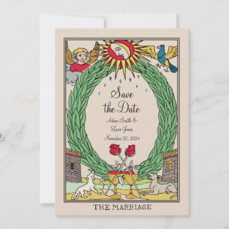 Tarot-Hochzeits-Einladung - Tarot Save the Date Einladung