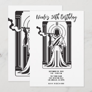 Tarot Hohepriesterin Unkraut Rauchen Okkultismus Einladung