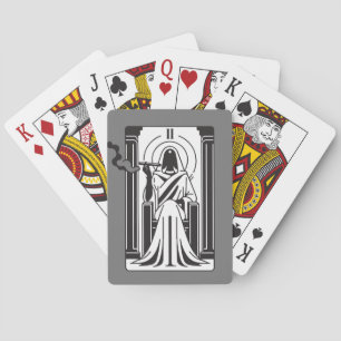 Tarot Hohepriesterin Unkraut Rauchen Okkultismus Spielkarten