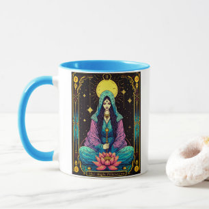 Tarot-Illustration, die Hohepriesterin Tasse