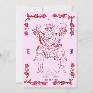 Tarot-inspirierte Hochzeitseinladung  Einladung