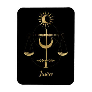 Tarot-Justizsymbol Magnet