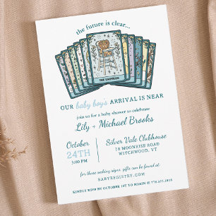 Tarot Kaiser Baby Boy Himmelsbabyparty Einladung