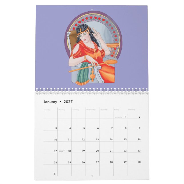 Tarot-Kalender Kalender (Jan 2027)