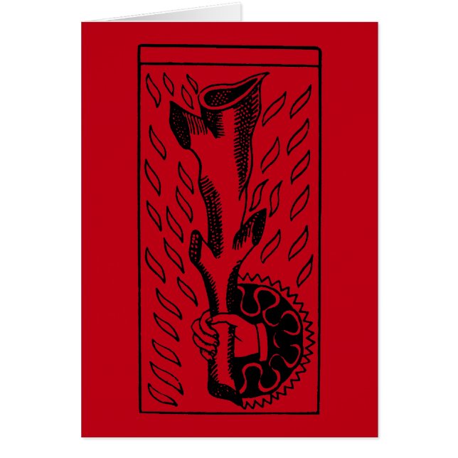 Tarot-Karte: As von Rod (Vorne)